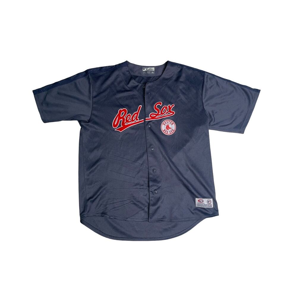 Boston Red Sox True Fan MLB Jersey Navy Blue Men’s XL Authentic Licensed